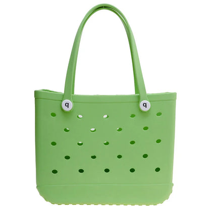 Waterproof And Washable Handbag EVA Beach Basket Women Picnic Tote Bag