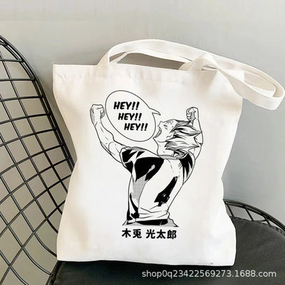 Anime Haikyuu Printed Canvas Bag Original Night One Shoulder Student Fashion Handbag in Stock