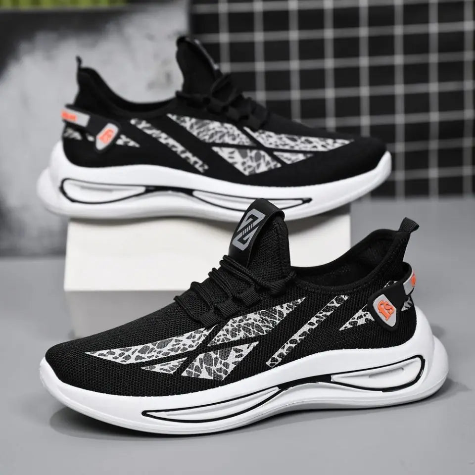 Mens Shoes Slip on Breathable Fashion Sneakers Athletic Outdoor Sport Running Shoes Comfortable Walking Training Tennis Shoes