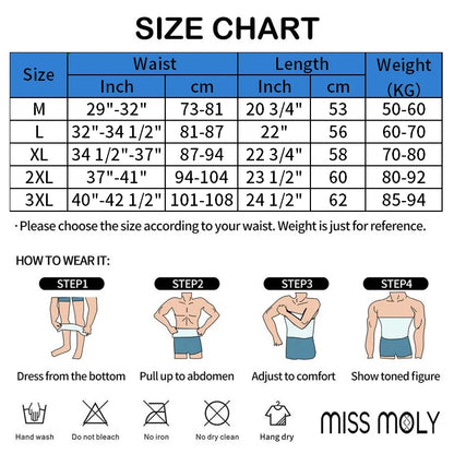 Men Slimming Body Shapewear Vest Tummy Abdomen Corrector Compression Waist Cincher Corset Fat Burner Body Shapewear