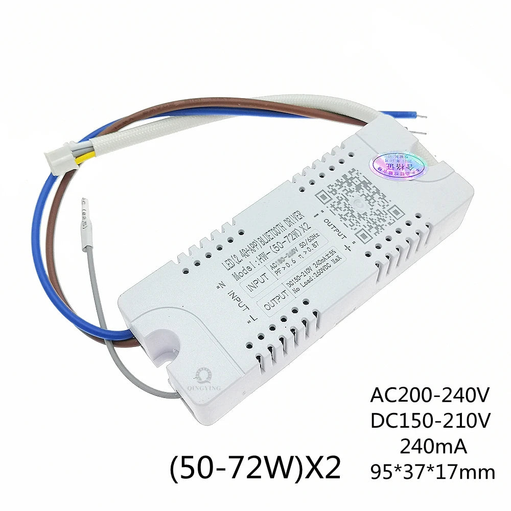 AC220V 2.4G Intelligent LED Driver RF Remote Control 12-40W 36-50W 40-60W 50-72W X2 X4 X6 X8 240mA Dimming Lighting Transformer