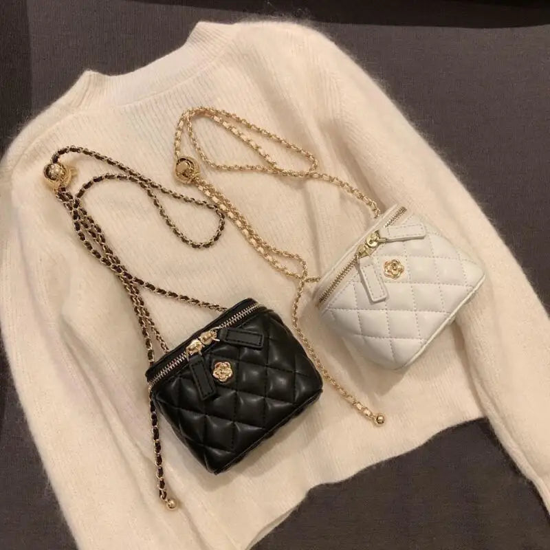 Fashion Shoulder Bag Small Fragrant Wind Mini Chain Bag Korean Style Leisure Versatile Advanced Women Trend Simple Crossbody Bag