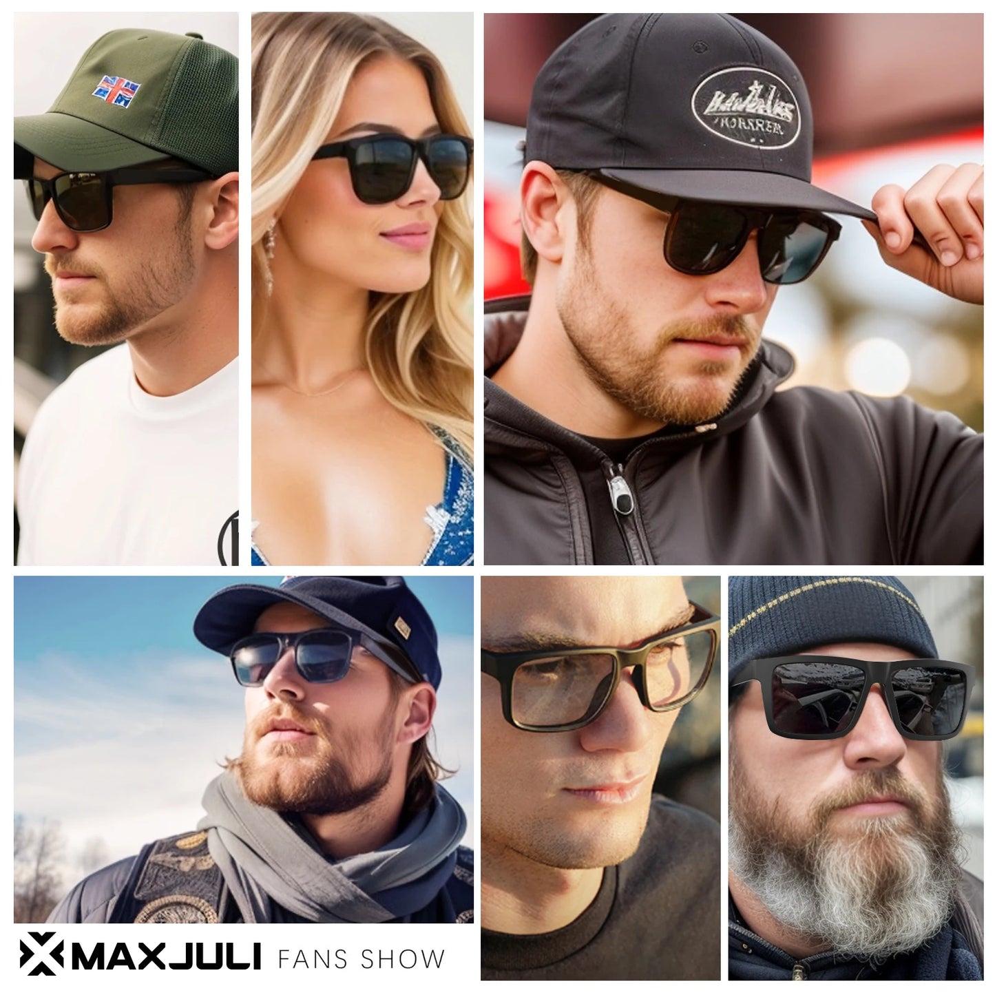 MAXJULI XXL Size Double Extra Large Z87 Sunglasses for Big Wide Heads Men TR90 Ultralight UV400 Protection Glasses 8228