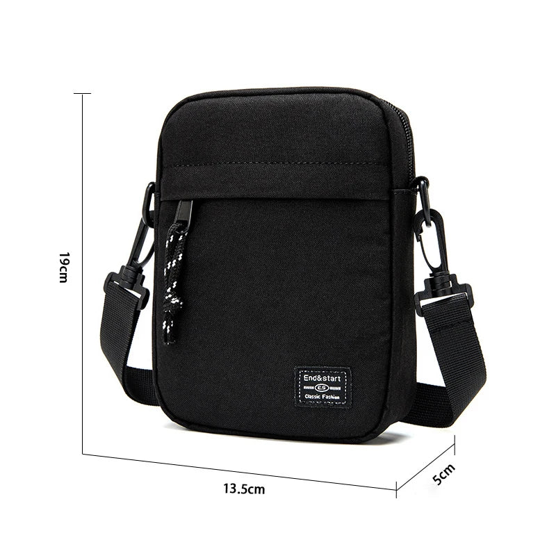 Simple Mini Crossbody Handbags Bag Men's Nylon Shoulder Side Bag for Men Messenger Phone Sling Bag Husband  Chest Pack Wallet