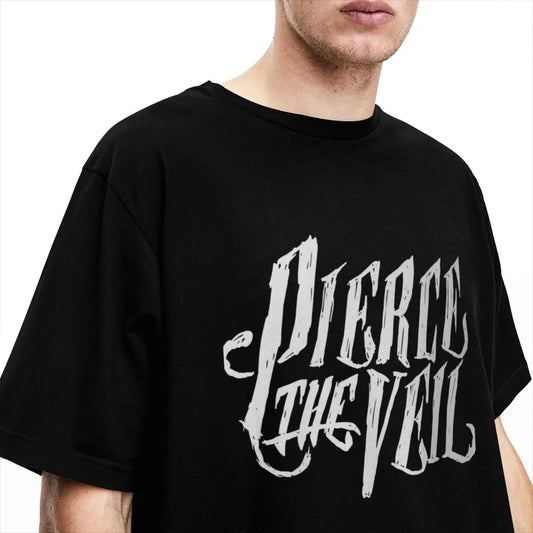 Men Women PIERCE THE VEIL Band Rock Music T Shirt Accessories Fashion Pure Cotton T Shirt Tops Adult