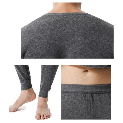 Thermal Underwear Set for Men Soft Fleece Lined Long Johns Set Men's Top & Bottom Set Winter Cold Weather Thermal Clothes