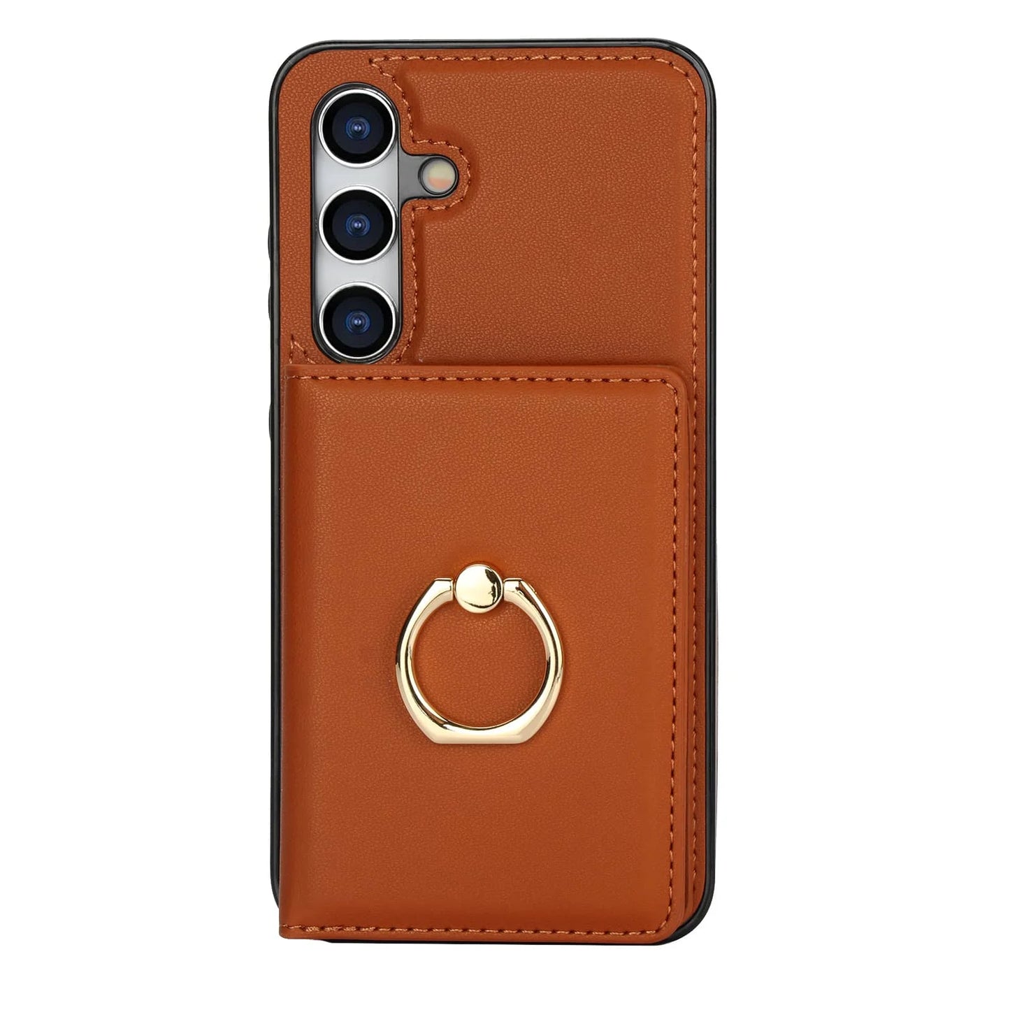 Wallet Case with Card Holder, 360° Rotation Ring Kickstand Magnetic Clasp for Samsung Galaxy A55/A35/A25/A12/A15/A54/A14/A73/A53