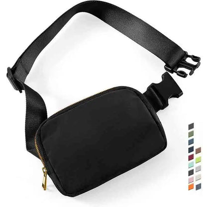 Fashion Casual Men Women Waist Bag Waterproof Portable Pack Zipper Chest Bag Outdoor Sports Crossbody Bag Travel Belt Bag