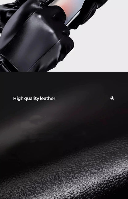 Winter Cycling Gloves Men's Motorcycle Winter Outdoor Waterproof And Cold Protection Pile Thick Riding Electric Car Warm Gloves