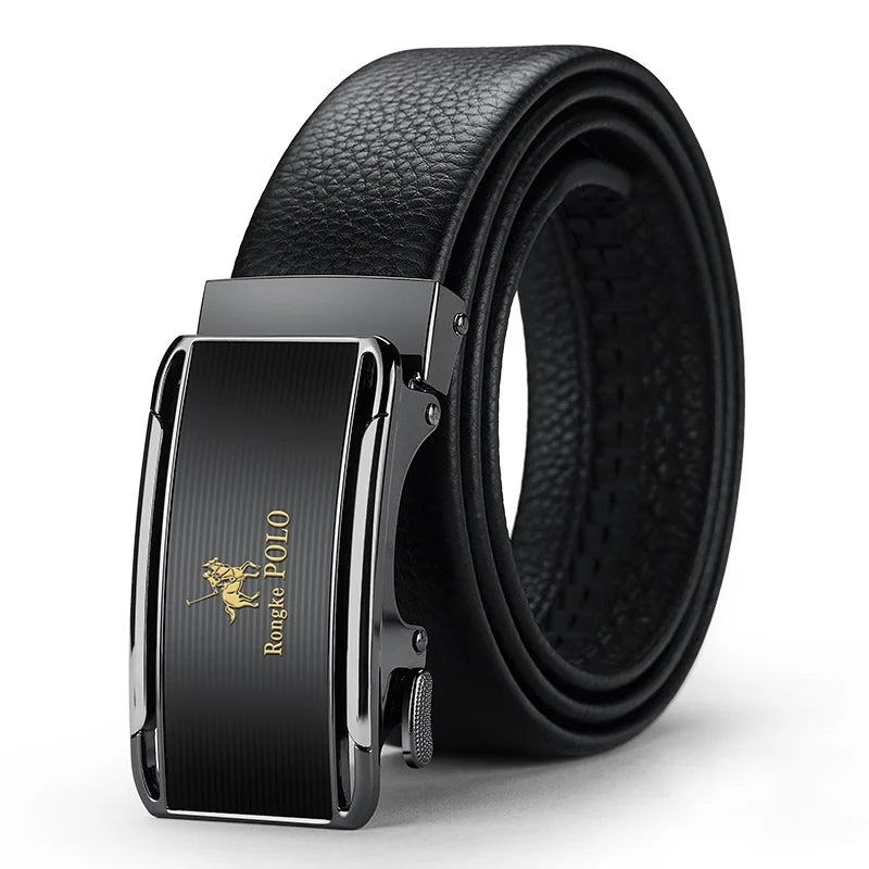 Men Genuine Leather Belt Business Belt for men Automatic Adjustable Belts Fashion Designer Style