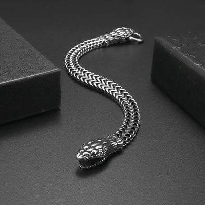 Fashion Gold Color Lion King Stainless Steel Braided Chain Bracelet Domineering Men\\'s Rock Wristband Alloy Lion Head Jewelry