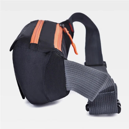 Men's Breast Package Waterproof Outdoor Sports Bag Oxford Pouch Korean-style Waist Bag Fanny Pouch Crossbody Male Banana Bag