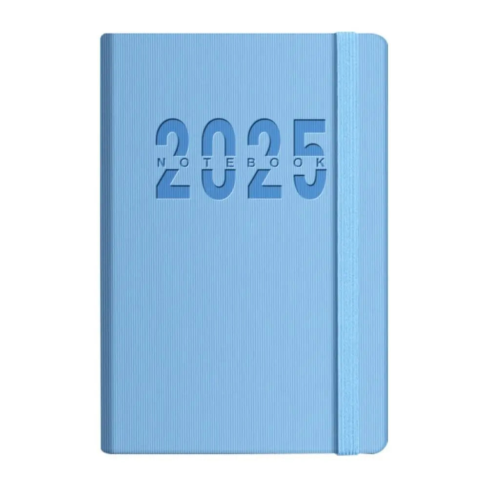 Portable A5 2025 Agenda Book To Do List Planner Reminder Daily Planner PU Office Supplies Planner Notebook Students