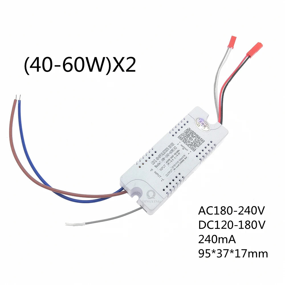 AC220V 2.4G Intelligent LED Driver RF Remote Control 12-40W 36-50W 40-60W 50-72W X2 X4 X6 X8 240mA Dimming Lighting Transformer