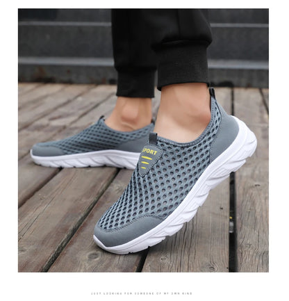 YRZL Man Sneakers 2024 Hot Sale Breathable Mesh Flats Comfortable Soft Sole Running Shoe High Quality Casaul Sport Shoes for Men