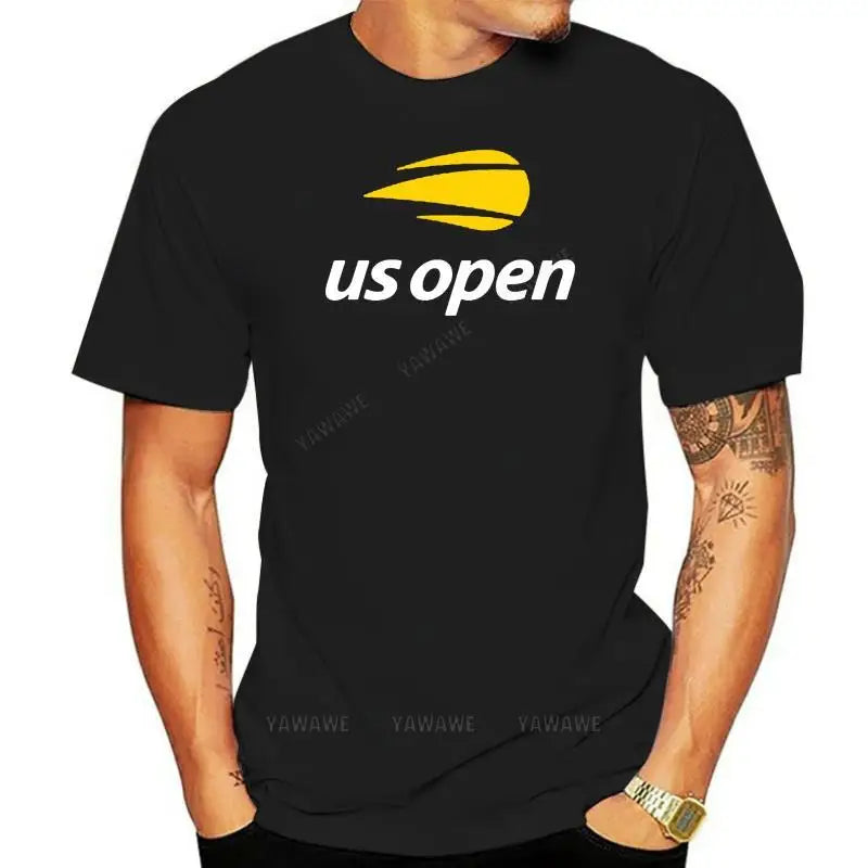 Mens brand fashion tshirts Summer Tee-shirts US Open Tennis Fan T Shirt unisex O-neck short sleeve T-shirt male casual top