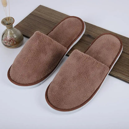 New Winter Women Fur Slippers Open Toe Flip Flops Thicken Warm Plush Home Shoes Couple Indoor Slippers for Bedroom Slides