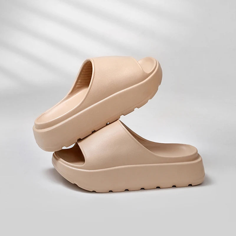 Thick Bottom Platform Cloud Slippers Women Eva Indoor Home Slides Woman 2024 Summer Lightweight Non Slip Beach Sandals Flip Flop