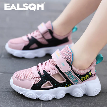 Children Girl Pink Shoes Autumn Mesh Breathable Kids Sneakers for Boy Lightweight Running Shoe Walking Soft