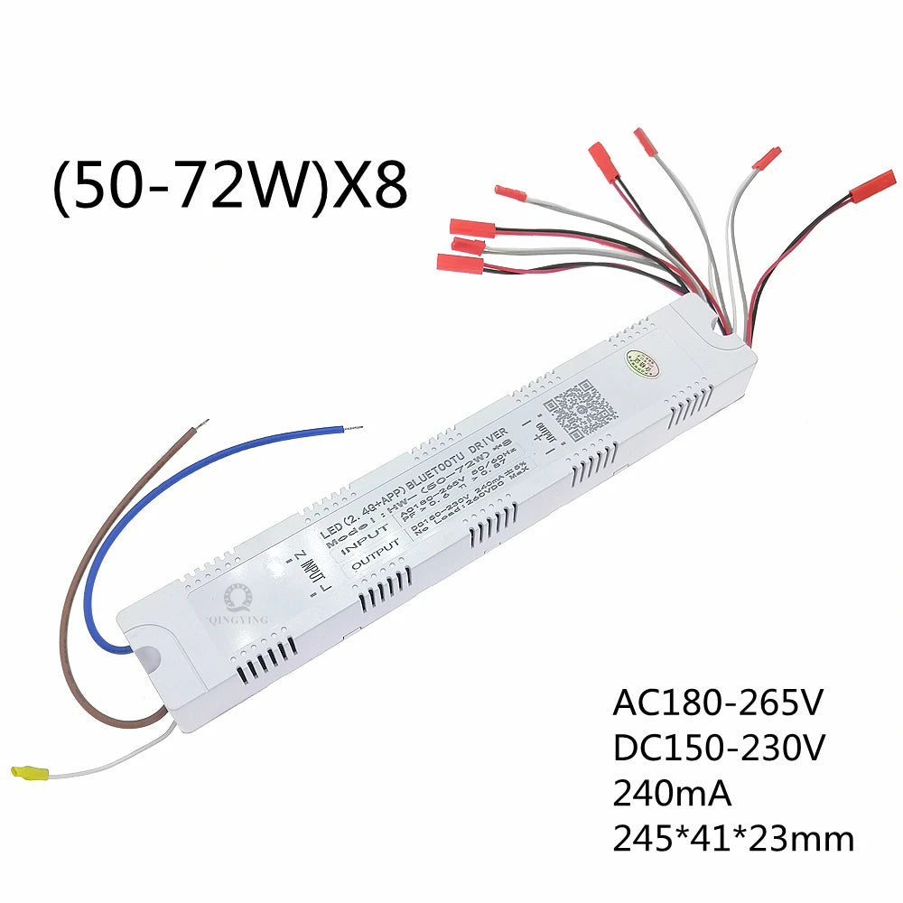 AC220V 2.4G Intelligent LED Driver RF Remote Control 12-40W 36-50W 40-60W 50-72W X2 X4 X6 X8 240mA Dimming Lighting Transformer