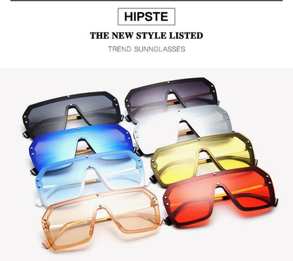 2022 Classic Retro Oversized Sunglasses Shades Female Mirror Eyewear Men/Womens Luxury Design Unisex Big Frame Lady Sun Glasses