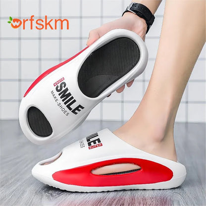 Men's slippers massage sandals man summer beach shoes Thick Bottom Unisex Soft Slipper sneakers EVA Non-slip women home slipper