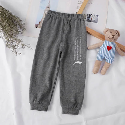 Cotton Kids Pants 1-5 Years Baby Boys Leisure Sport Pants Little Girls Trousers Children Toddler Sweatpants Casual Pants