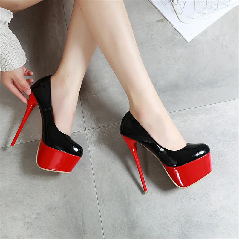 Popular New Sexy Banquet Party Fashion Model Catwalk High Heels Spring/Autumn Professional Elegant Women's Shoes Zapatos Mujer