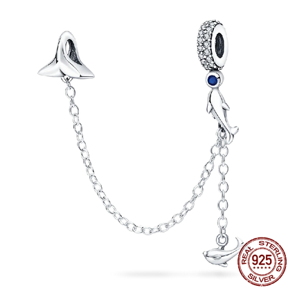 New in S925 Sterling Silver Ocean Collection Charm Will Shine Beads Fit Pand Bracelet DIY Pendant Woman Jewelry 2023 Hot Sale