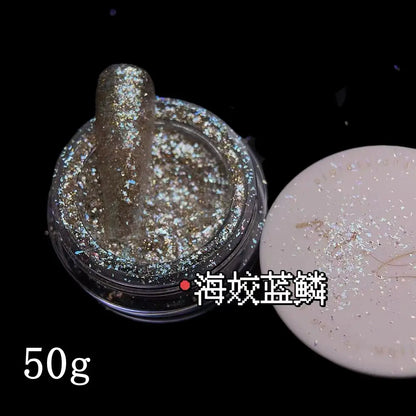 Wholesale Brand New Super Sparkle Flake  Pigment Cosmetic Grade Nail Art Ceramic Coating Ink Plastic Rubber Leather Supplies