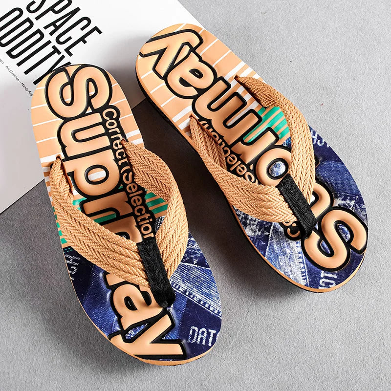 Men's Shoe Shiatsu Beach Male Slipper Outdoor Flip Flops Flat Slides Adult Comfortable Pvc Casual Summer Sale Designer Luxury