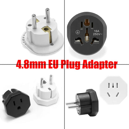 Universal Plug Adapter FR AU UK US To EU Travel Power Adapter  American To European Euro Converter Adapter Wall Electric Socket