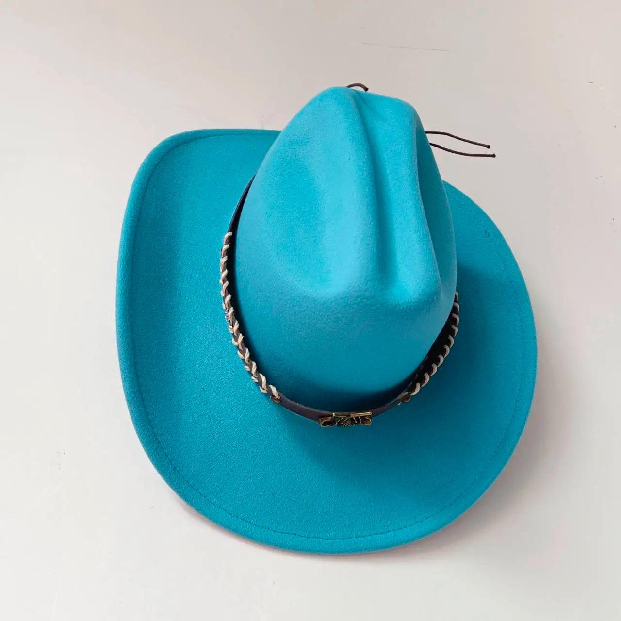 New 9CM Wide Brim Western Cowboy Hat For Men's Vintage Fascinator Cowgirl Jazz Hat Cloche Church Caps Sombrero Hombre