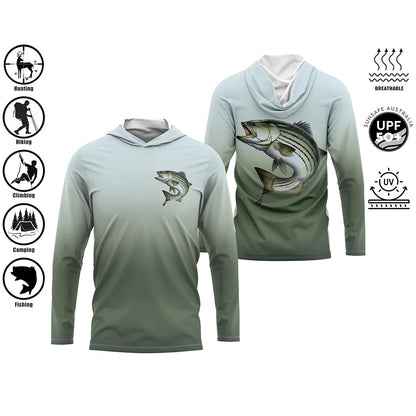 Fishing Shirt Hoodie,UPF 50+ Uv Protection Quick Dry Tops, Plus-size Breathable Camouflage 3D Fishing Shirt Tops 4XL