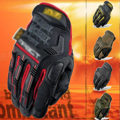 1Pair Super Seal Technician Gloves Outdoor Tactical Combat Training Men Women Special Forces On Duty Motorcycle All-Finger Tou