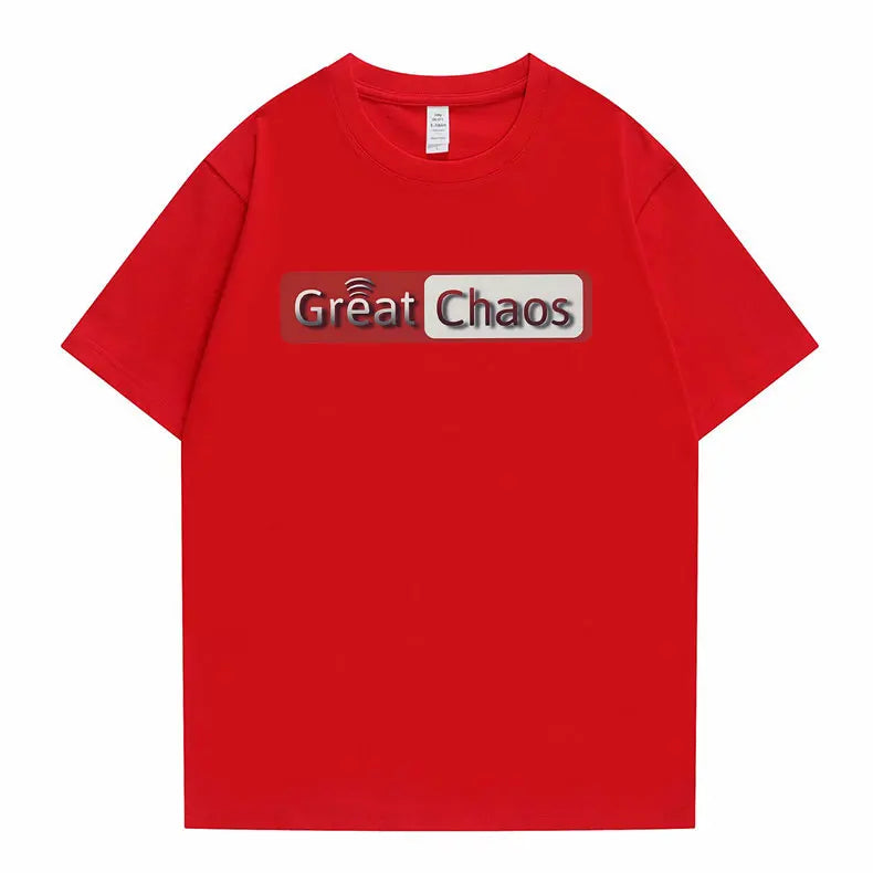 Rapper Ken Carson A Great Chaos Graphic Print T-shirt Playboi Carti T Shirt Men Hip Hop Oversized Tshirt Male 100% Cotton Tees