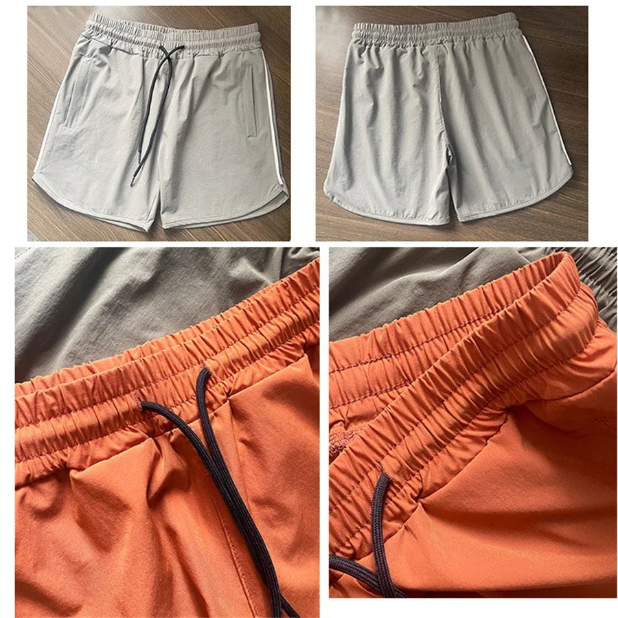 Men's Shorts 2024 Summer New Gym Jogging Exercise Shorts Men Sports Fitness Quick-drying  Beach Multiple Pockets Running Shorts