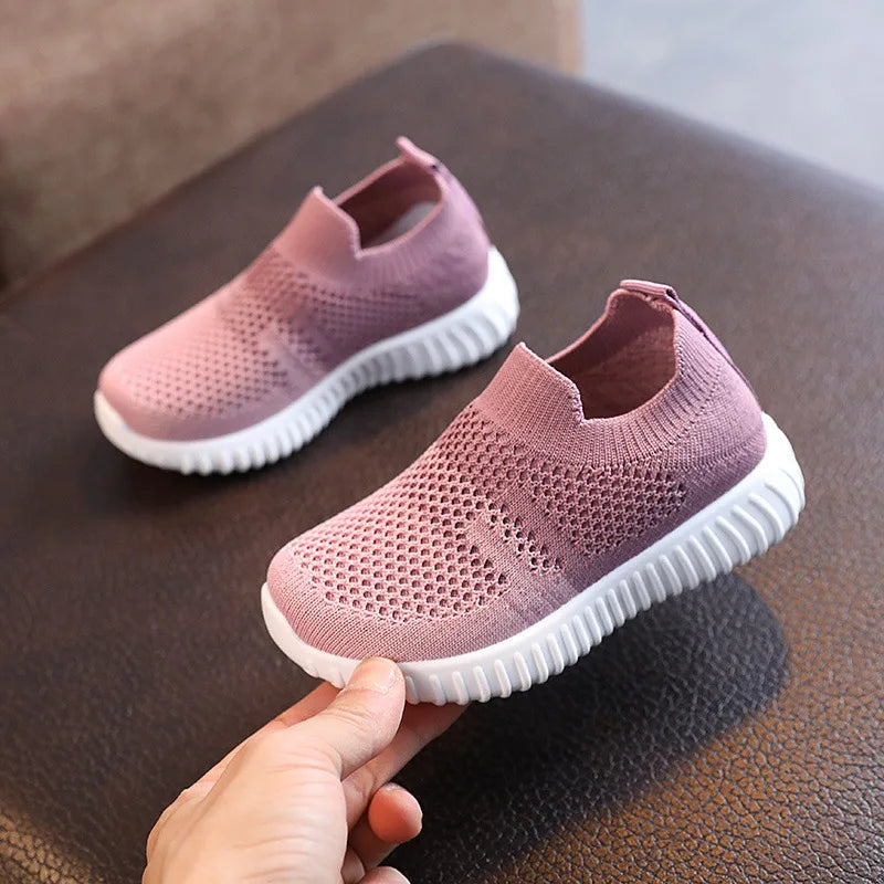 Children Shoes Soft Breathable Mesh Kids Sneakers Spring Autumn Boys Girls Casual Sport Shoes School Toddler Slip-on Shoes