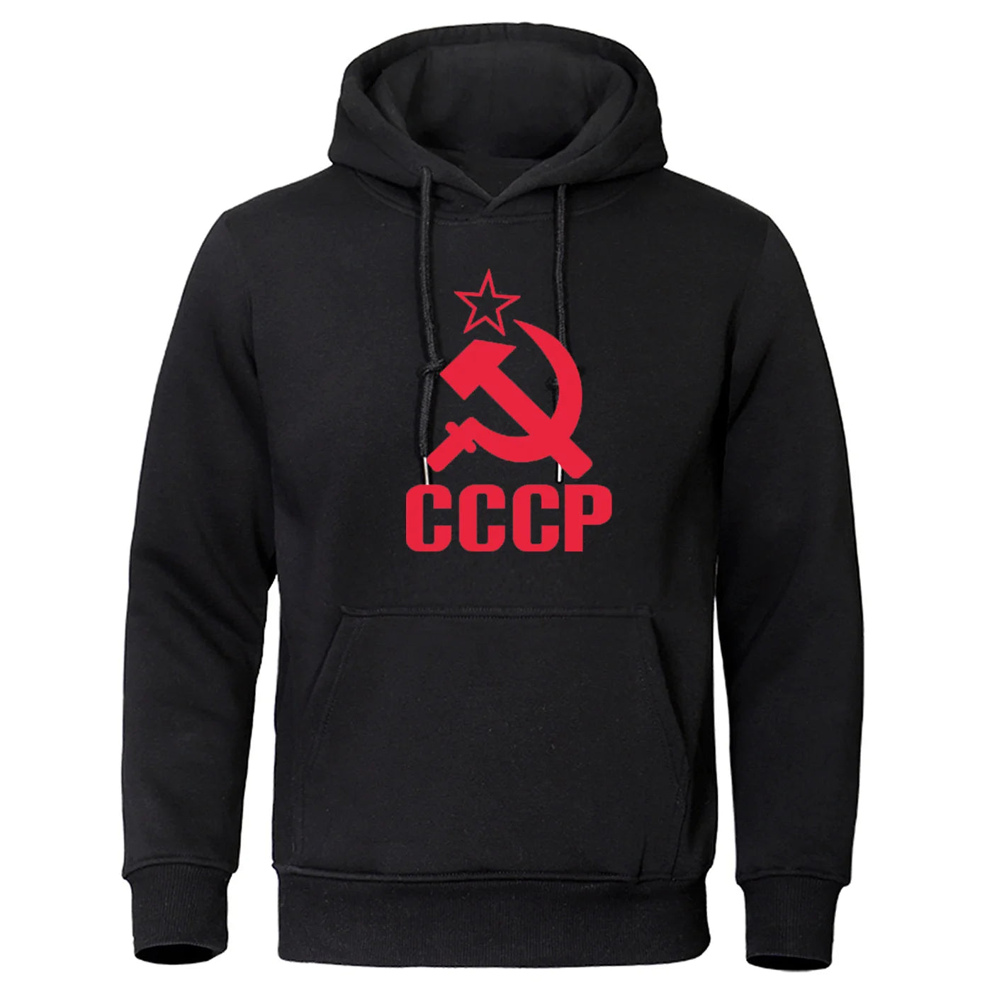 CCCP Popular Fashion Autumn New Fashion Letter Minimalist Printed Elastic Top Loose Men's Hooded Sweatshirt Hip Hop Hoodie Sweat