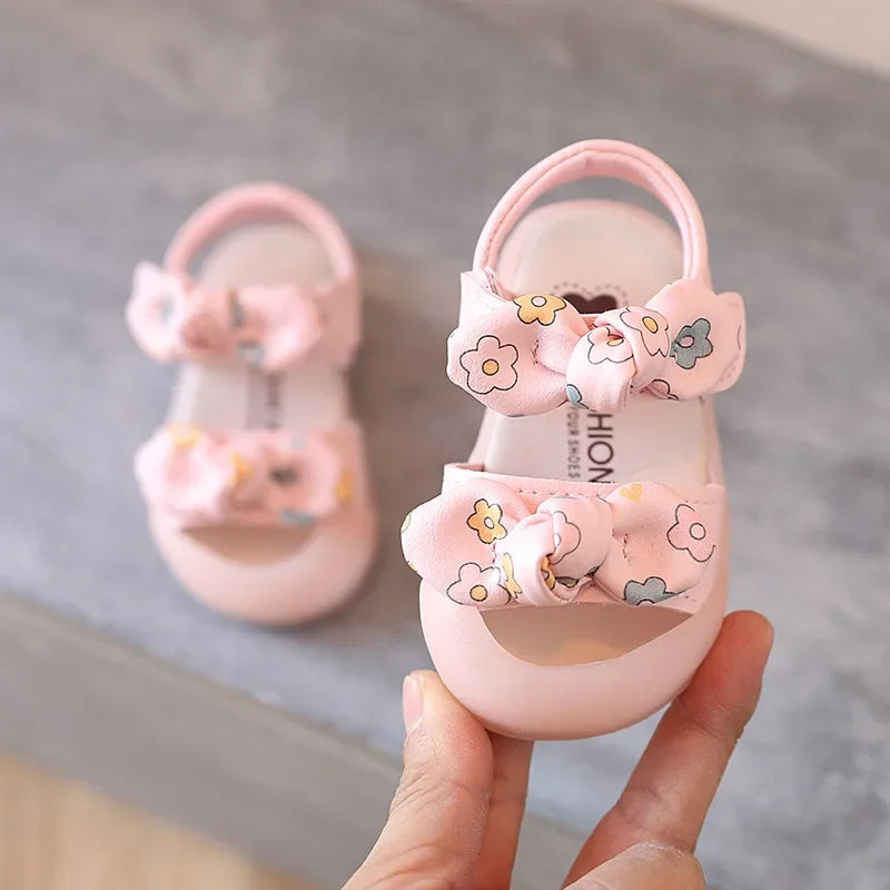 Girls Sandals Baby Baotou Toddler Shoes Girls Princess Shoes Soft Sole Girls Baby Shoes