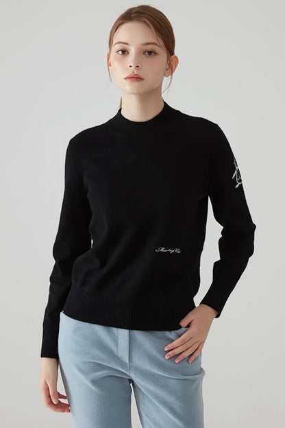 MUNSINGWEAR High-end Luxury Women's Simple Pullover Autumn Sports Fashion Golf Knitted Sweater High-quality Fabric New Style