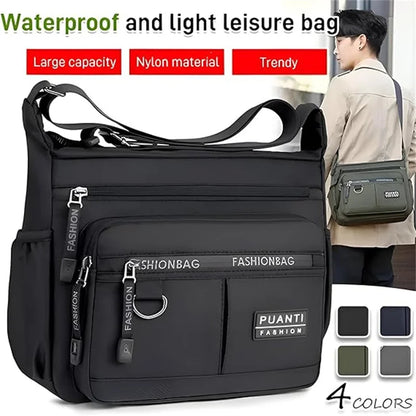 2024 Men's Messenger Bag Crossbody Shoulder Bags Men Small Sling Pack For Work Business Waterproof Oxford Packs Satchel Purse