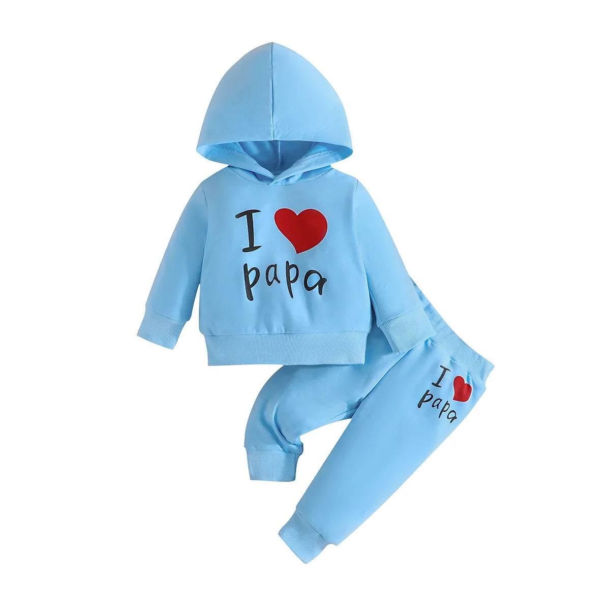 Girls Boy 3 -24 Months Cute Letter Long Sleeve Hoodie Tee Long Pants Outfit Toddler Infant Clothing Set Fashion Kids Wear