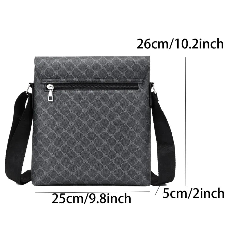 New Leather Designer Crossbody Bag for Men Bags Luxury Casual Man Messenger Bag Fashion Male Bag Sling Pack Shoulder Bags