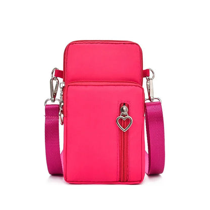 Small Shoulder Bags Nylon Women Mobile Phone Bags Mini Female Messenger Purse Lady Wallet New 2024 Female CrossBody Bag