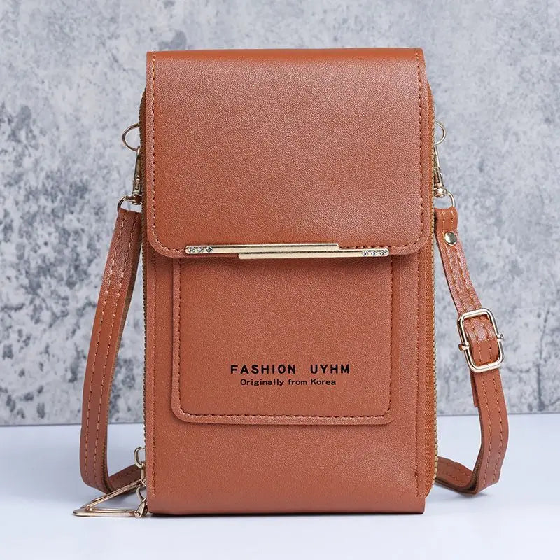 Fashion Handbag Bag of Women Soft Leather Women's Bag Small Wallets Touch Screen Cell Phone Purse Crossbody Shoulder Bag