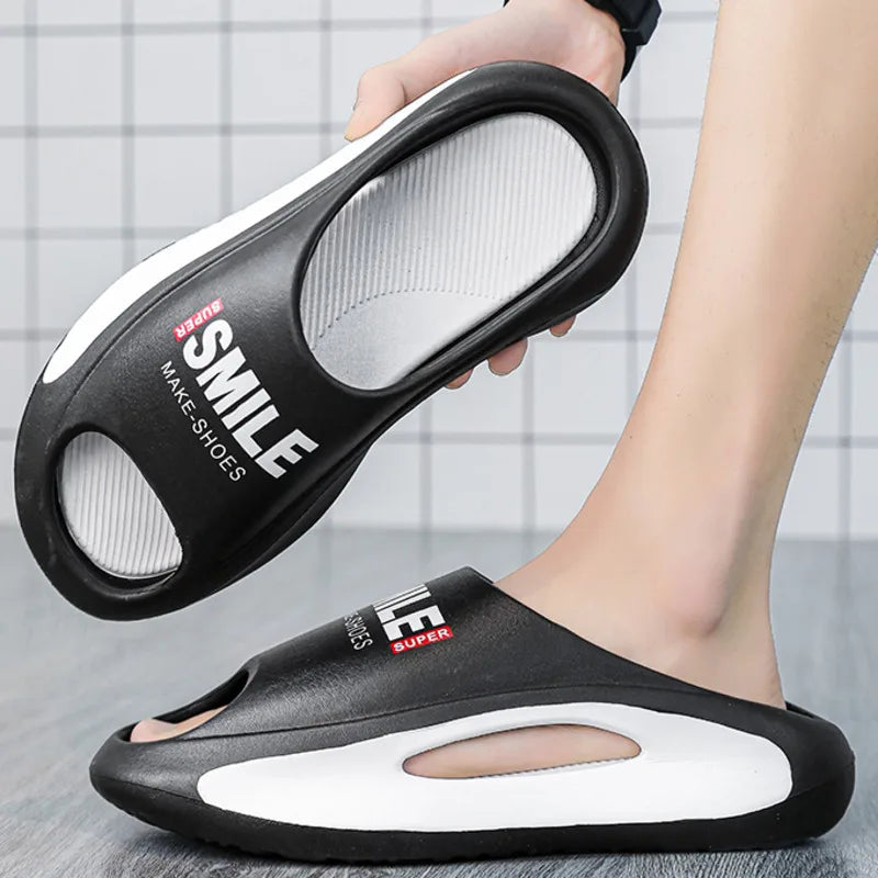 Men's slippers massage sandals man summer beach shoes Thick Bottom Unisex Soft Slipper sneakers EVA Non-slip women home slipper