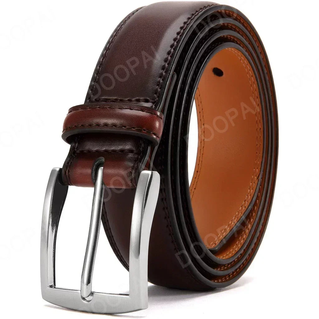 Men Belts Men's Vintage Casual Belt Black Pin Buckle Metal Automatic Buckle Strap Male Plus Size 105 115 125 135 145 155cm