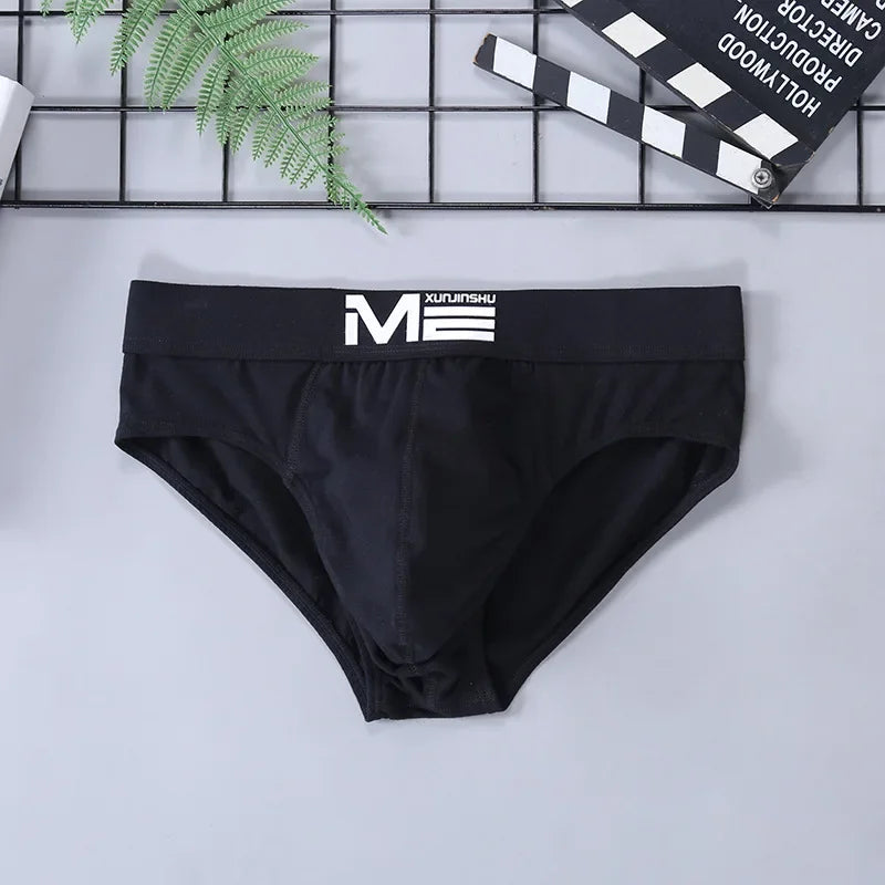 Men's Panties Cotton Briefs Letter Pattern Soft Breathable Cotton Sexy Panties 3D Underpants Underwear Male Clothing