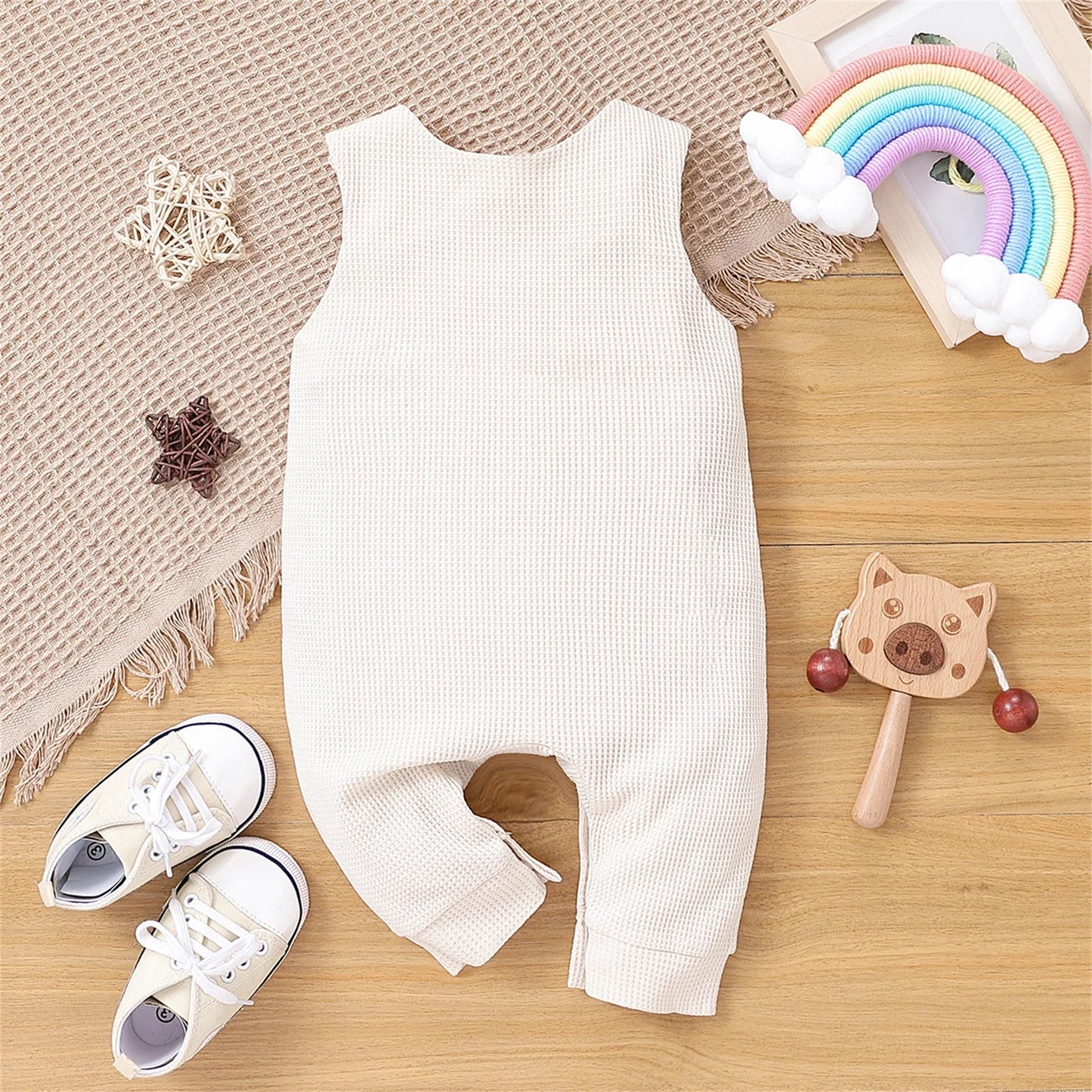 PatPat Baby Clothes New Born Baby Items Boy Girl Jumpsuit Babies Accessories Newborn Rompers Playsuit Rainbow Tank Bodysuit